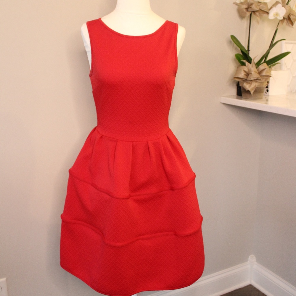 cute red dress